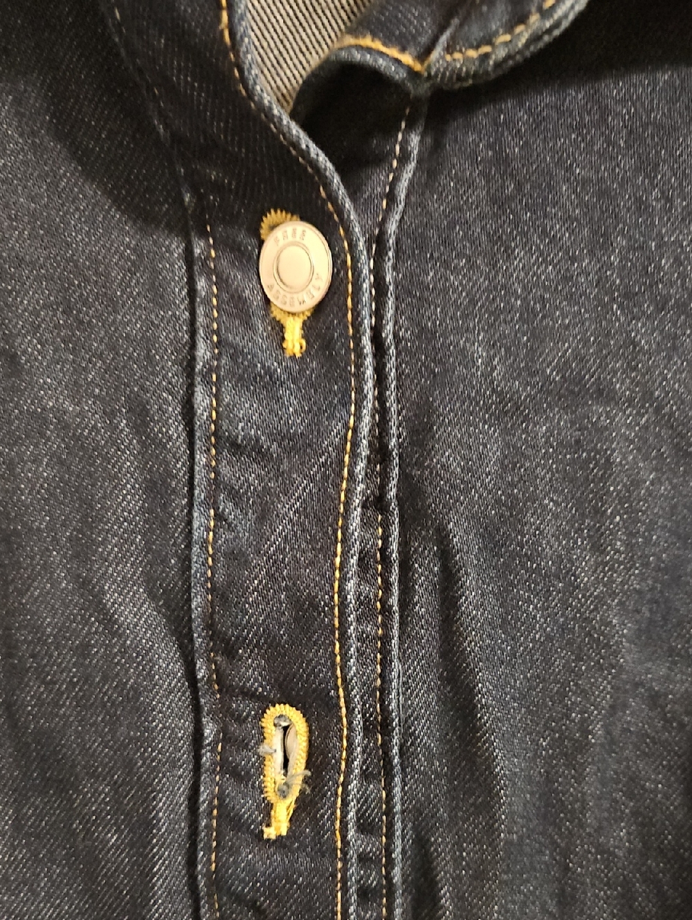 Free Assembly Short Sleeve Jean Midi Dress. In EUC - Picture 4 of 6